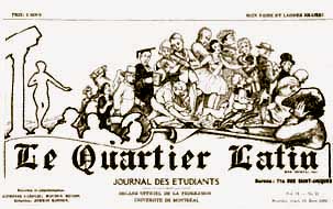 Le Quartier latin, journal étudiant : 1919